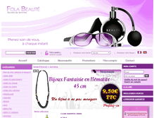 Tablet Screenshot of folabeaute.com